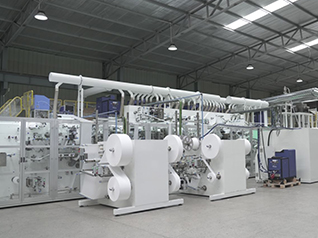 Newly Designed New Model of Baby Diaper Machine