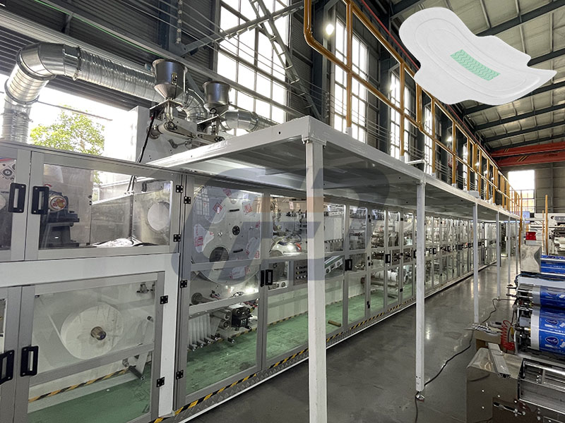 sanitary napkin production machine